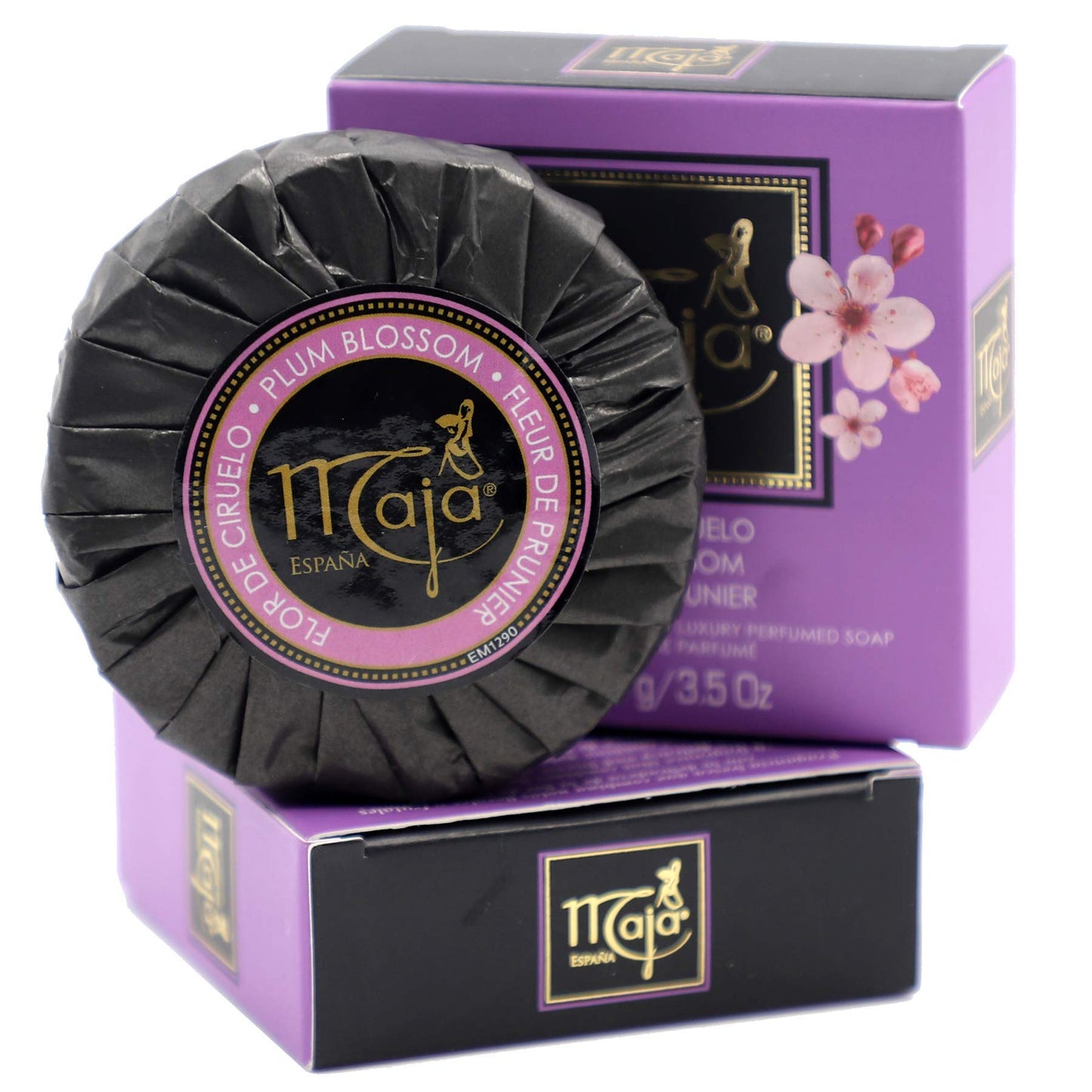 Maja Plum Blossom Soap, Perfumed Soap, Round and Luxurious Soap to Clean and Moisturize your skin, Leaves Skin Beautifully Scented and Soft, 2-Pack Beauty & Personal Care Maja