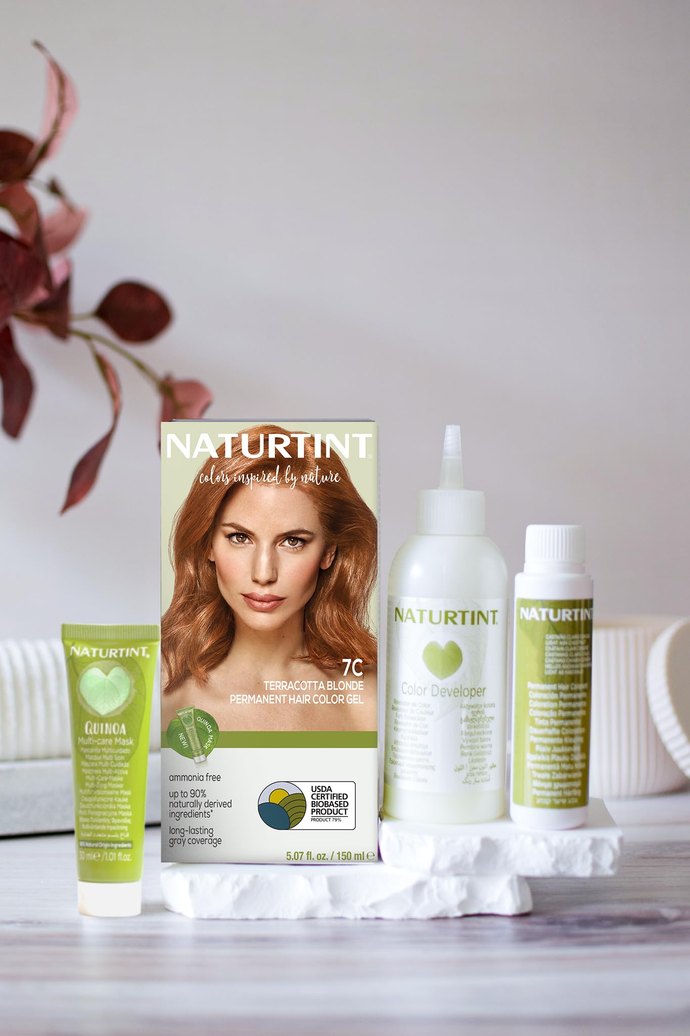 Naturtint 7C Terracotta Blonde Permanent Hair Color (Pack of 1), Ammonia Free, Vegan, Cruelty Free, up to 100% Gray Coverage, Long Lasting Results Beauty & Personal Care Naturtint