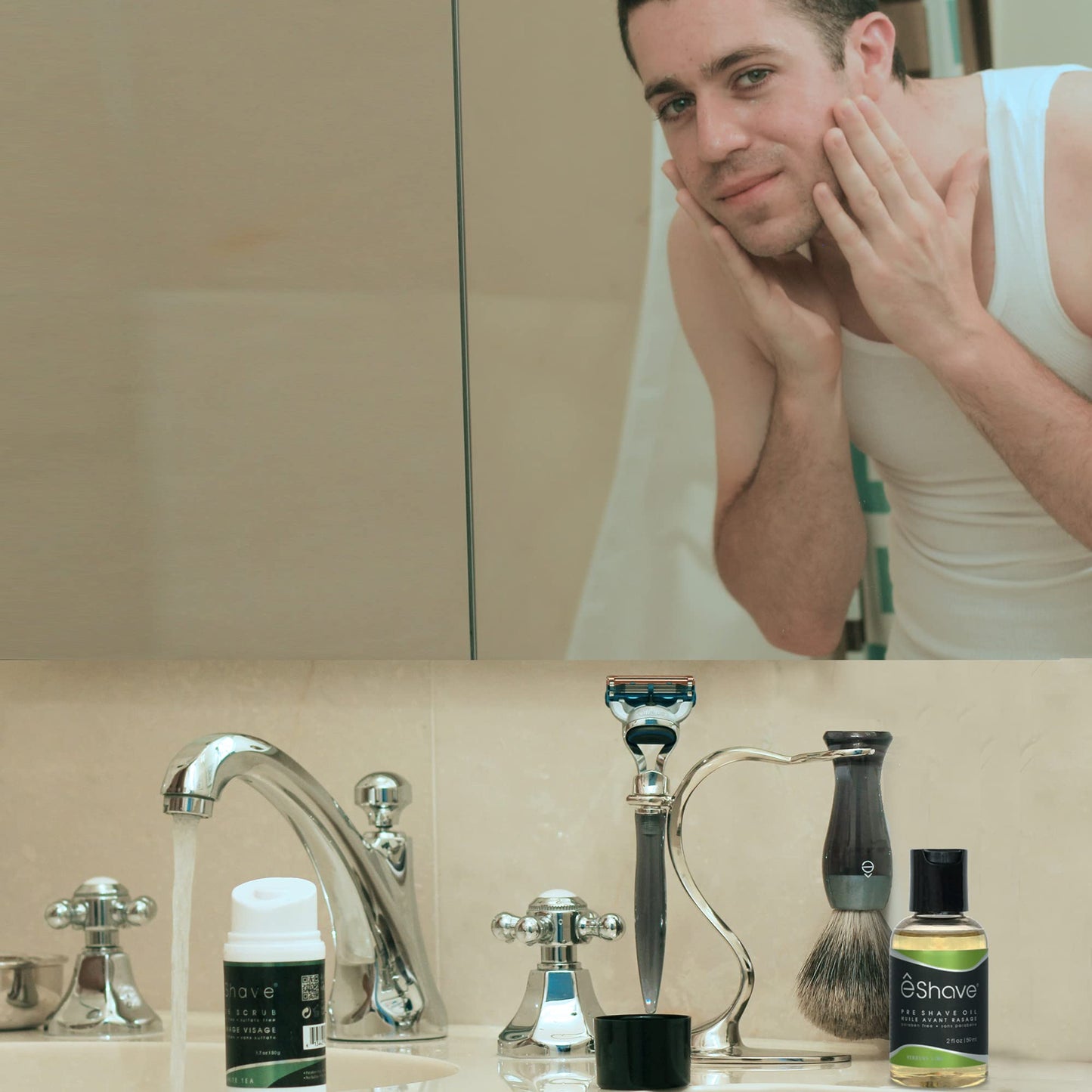 eShave Pre Shave oil for men- protects from shaving irritation and razor burn- for smoothest shave and silky skin- All Natural Shaving oil 2 oz Beauty and Personal Care eShave