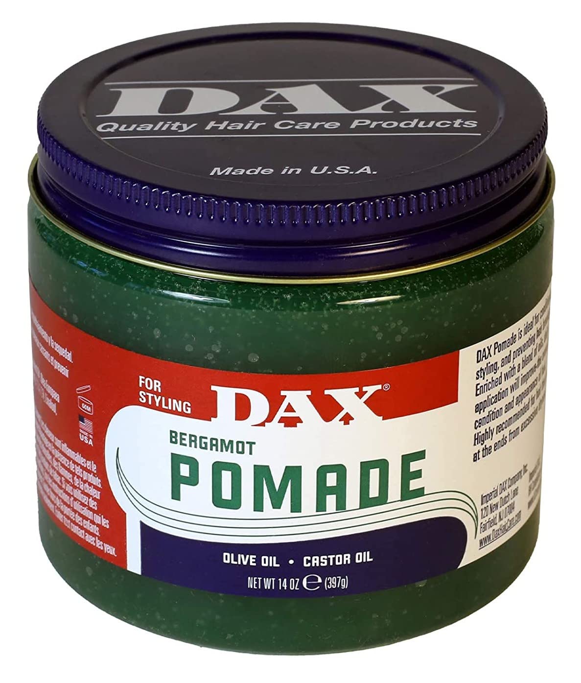 Dax Pomade (Bergamot) 14 Ounce Jar (414ml) (6 Pack) Beauty & Personal Care DAX