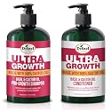 Difeel Ultra Growth Shampoo and Conditioner Set - Includes 12 oz Each of Shampoo and Conditioner, Promotes Growth, Ideal for Thinning Hair, Basil Beauty & Personal Care Difeel