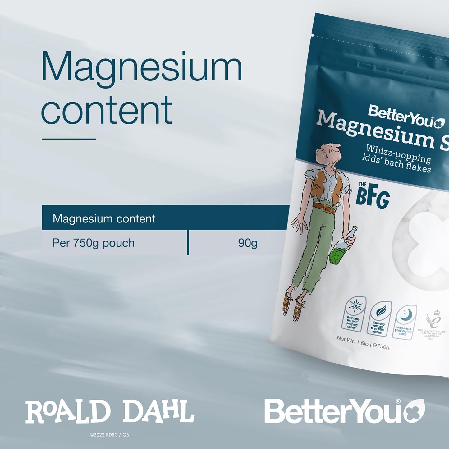 BetterYou Magnesium Sleep Kid’s Bath Flakes - Bath Salts with Popping Candy - Bath Soak with Natural Magnesium - Relaxing Lavender for Sleep - 1.6 lb Beauty and Personal Care BetterYou
