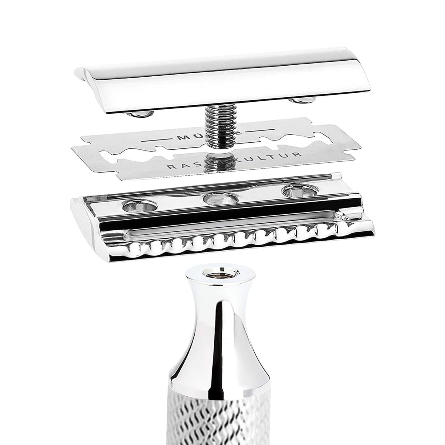 MÜHLE R89 Grande Double Edge Safety Razor for Men, Chrome, Closed Comb Head Beauty and Personal Care MÜHLE