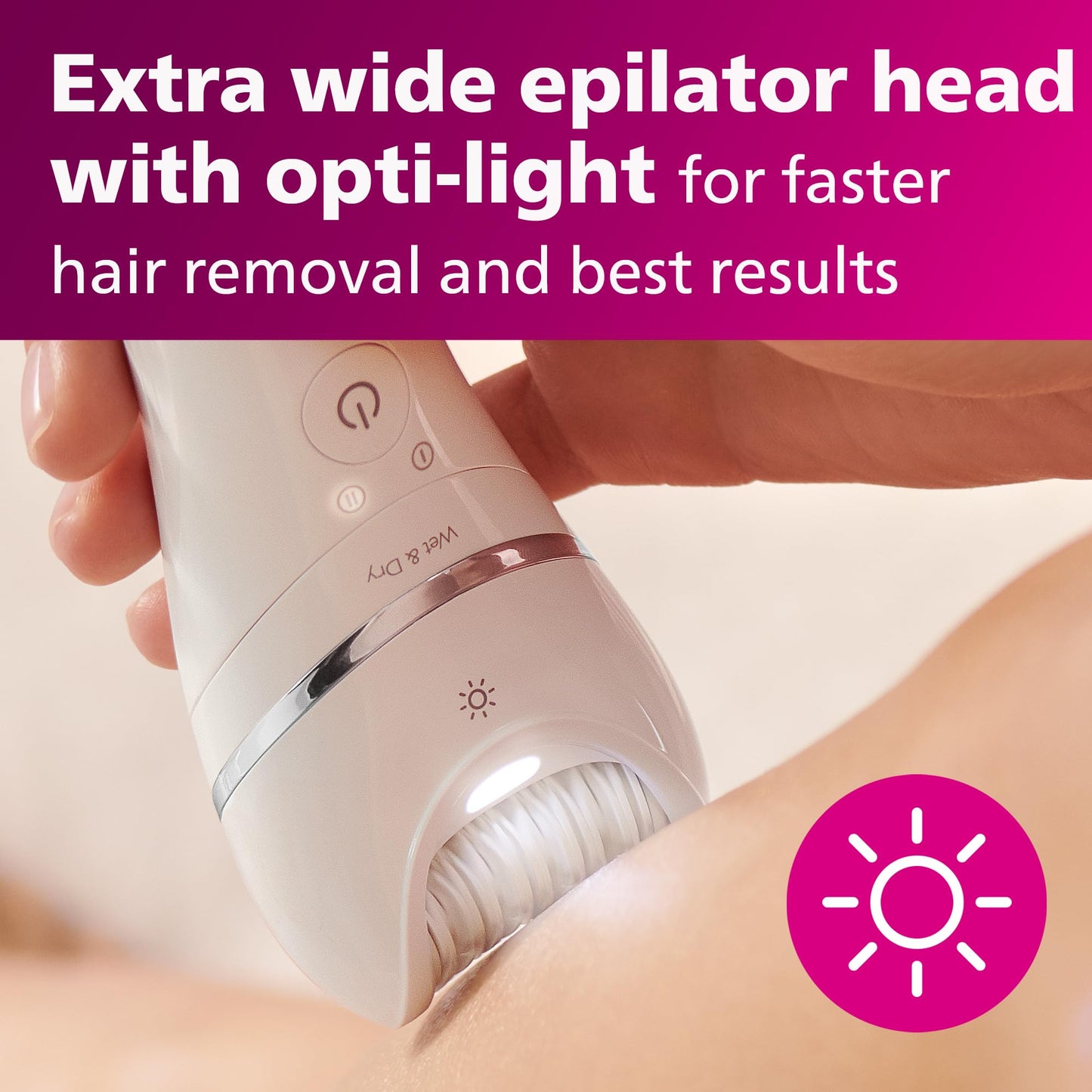 Philips Epilator Series 8000 for Women, with 3 Accessories, BRE700/04 Beauty and Personal Care Norelco