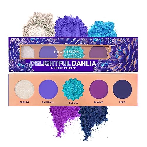 Profusion Cosmetics 5-Shade Mini Eyeshadow Palette - Highly Pigmented with Matte & Shimmer Finishes, Blendable Travel-Friendly Kit, Vegan… Beauty & Personal Care Profusion Cosmetics