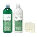 Bath & Body Works Apple Shampoo and Conditioner Gift Set with a Natural Oats Sample Soap Beauty & Personal Care Bath & Body Works