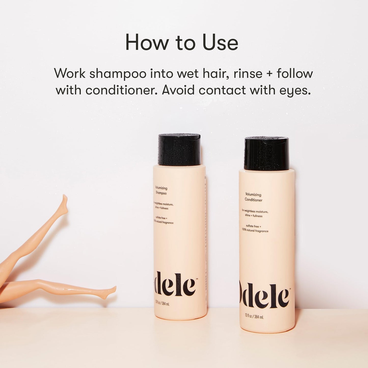 Odele Volumizing Sulfate-Free Shampoo & Conditioner Set, Adds Moisture, Shine, and Fullness for Straight or Wavy Hair Types, 13 Fl Oz Each (2-Pack) Beauty & Personal Care Odele