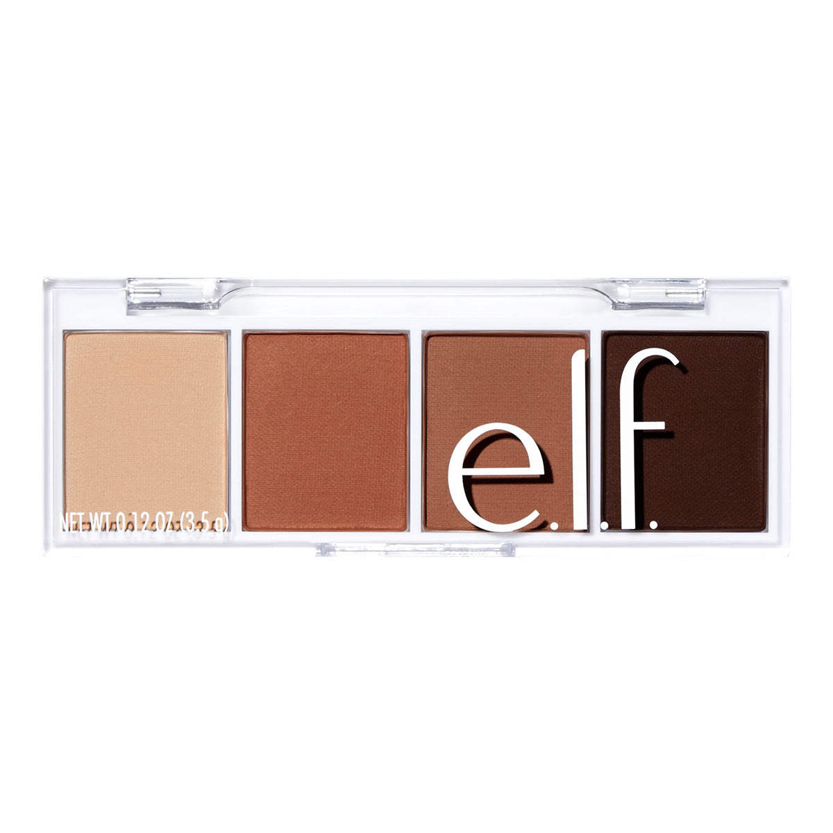 e.l.f. Bite-Size Eyeshadow, Ultra-Pigmented Eye Makeup Quad, 4 Matte & Shimmer Shades, Creamy & Blendable Powder, I Love You A Latte, 0.12 Oz Beauty & Personal Care e.l.f.