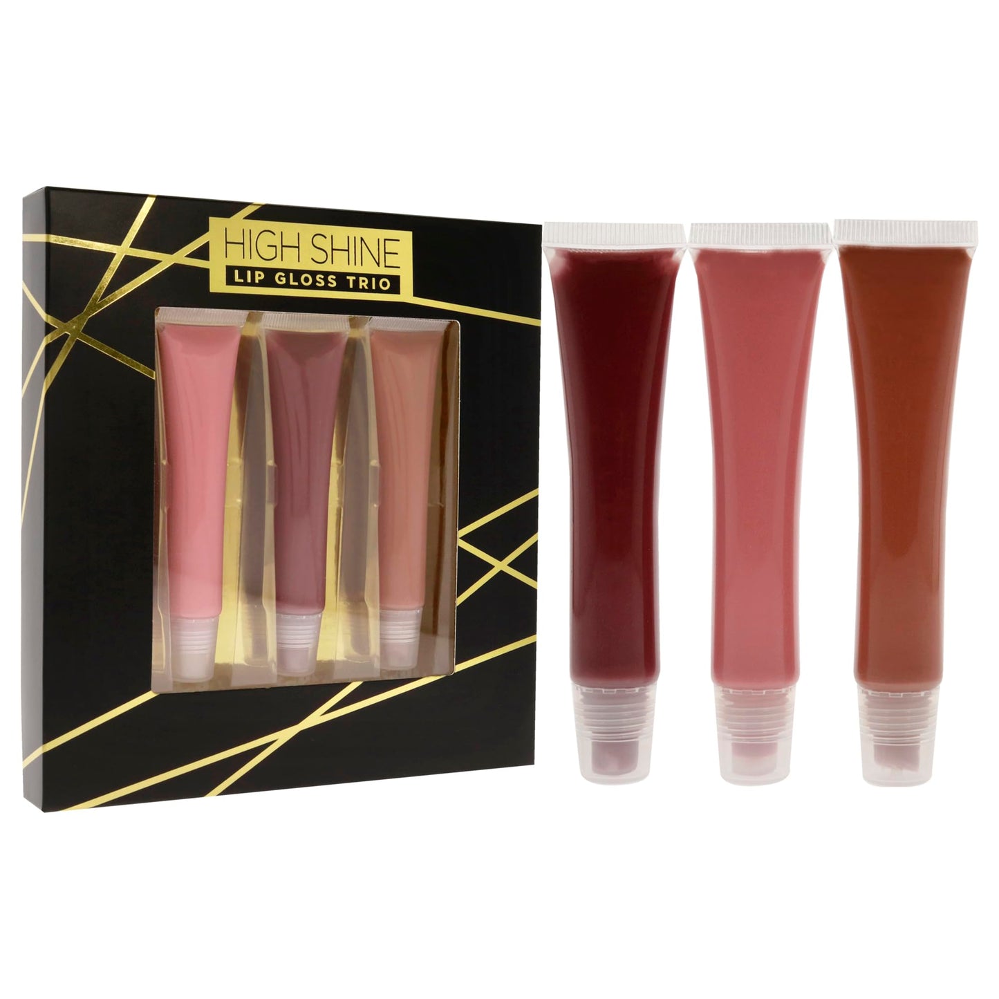 High Shine Lip Gloss Trio by Reaction Retail 3 x 0.54 oz Lip Gloss Beauty & Personal Care Reaction Retail