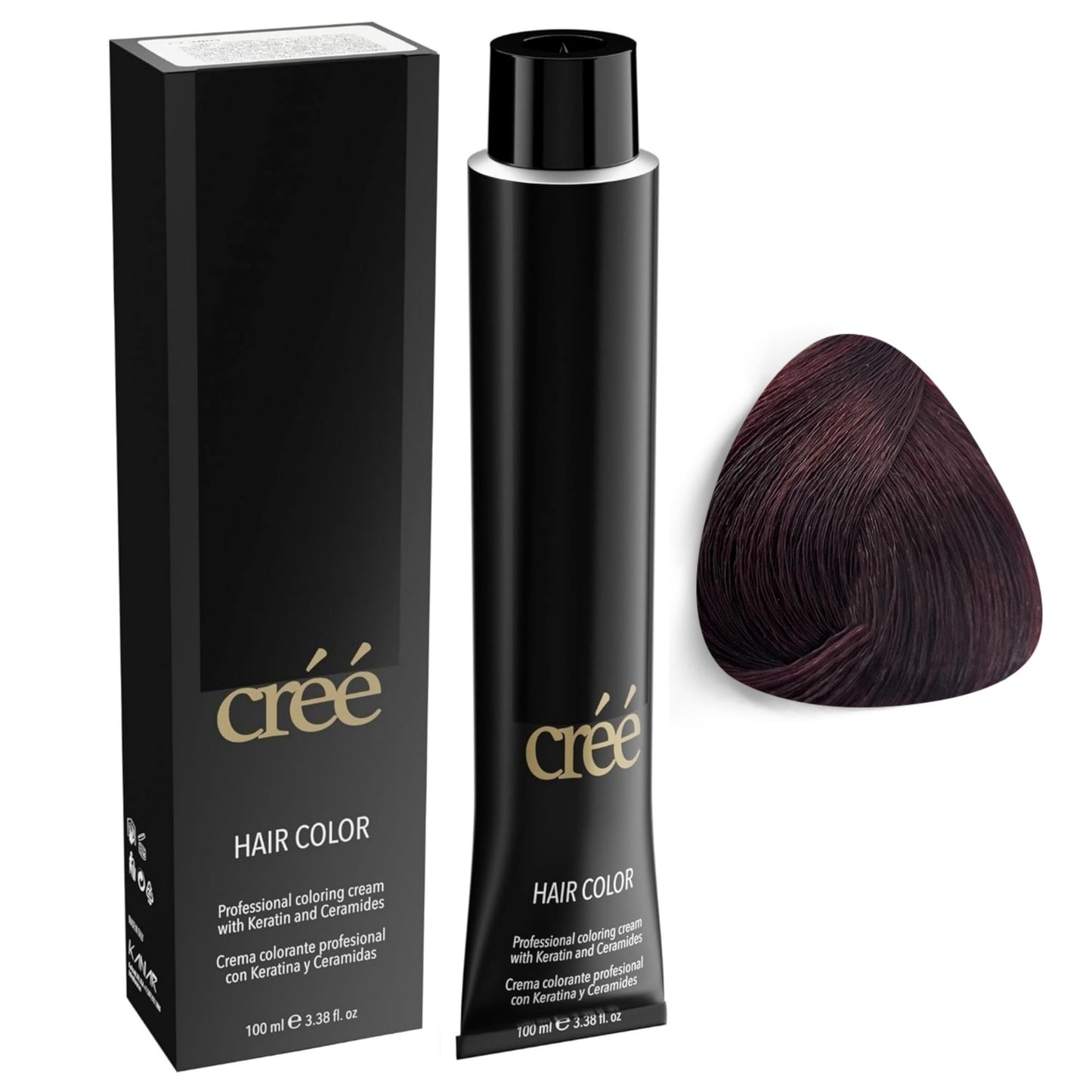 Cree Professional 3.6 - Dark Red Brown Permanent Hair Color - Long Lasting, Rich Vibrant - Gray Coverage 100ml - 3.4 fl.oz. Beauty & Personal Care Créé