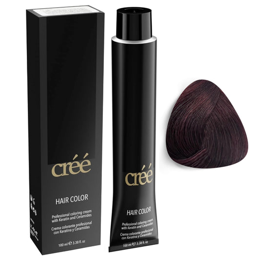 Cree Professional 3.6 - Dark Red Brown Permanent Hair Color - Long Lasting, Rich Vibrant - Gray Coverage 100ml - 3.4 fl.oz. Beauty & Personal Care Créé