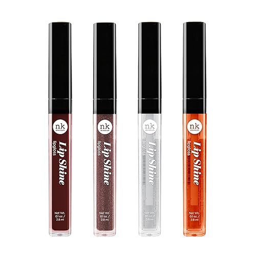 NICKA K NEW YORK Lip Shine, Cosmetics, vibrant colors, bright colors, shining lips, lip shine, long lasting, Multi Pack Colors (AMZ275) Beauty & Personal Care NICKA K NEW YORK