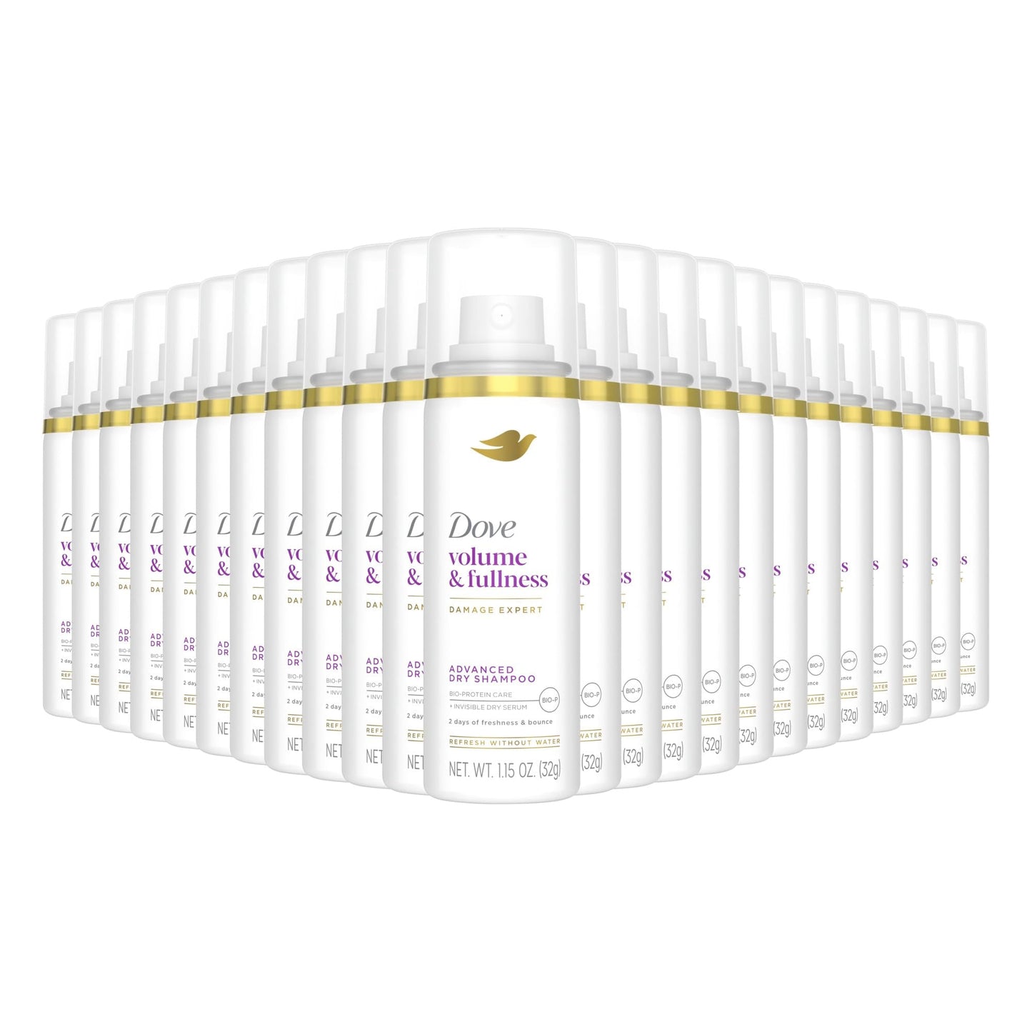 Dove Advanced Dry Shampoo Volume & Fullness Refresh & Revive Flat Hair Without Water for 2 Days of Freshness & Bounce 1.15 oz Beauty and Personal Care Dove Default Title