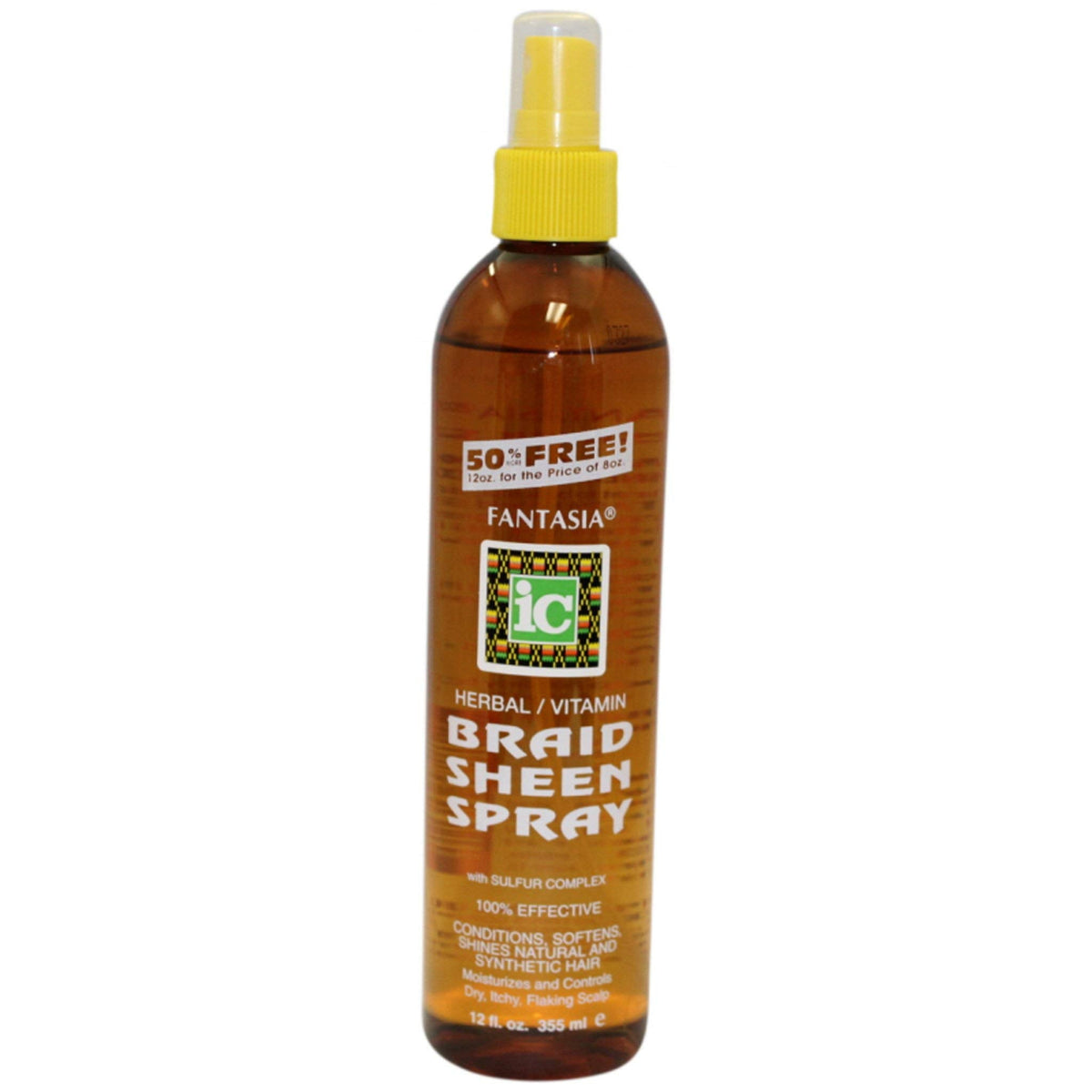 Fantasia Ic Herbal Braid Sheen Spray With Sulfur Complex 12 Oz Beauty & Personal Care Fantasia