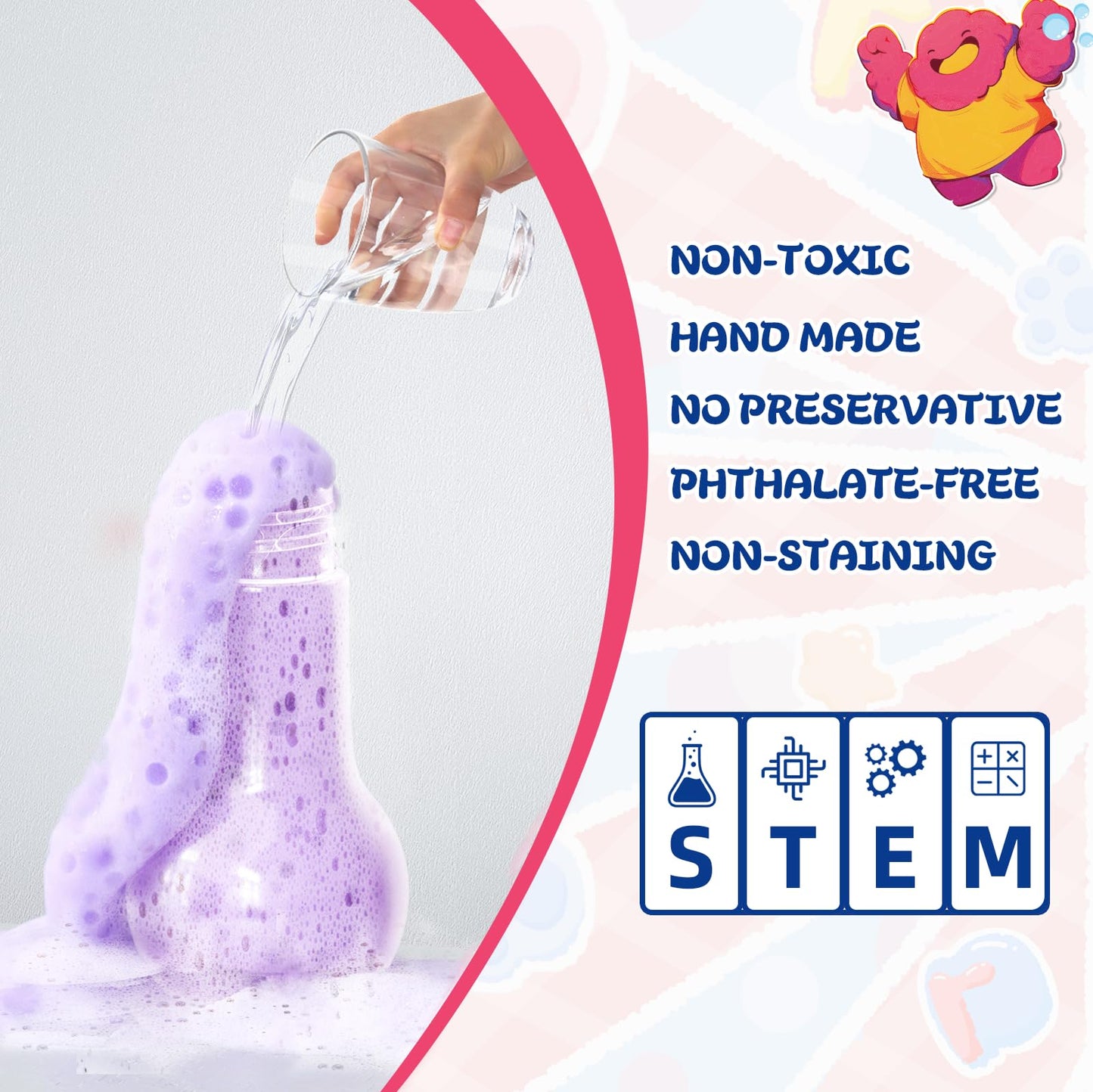 Bath Bomb Potions, 16 Pack Fizzy Bubble Bath Explosions, Cool Foam and Bubble Science Beaker for Bath, Fun Science & Magical Bath Time Buddy… Beauty & Personal Care LYINKO