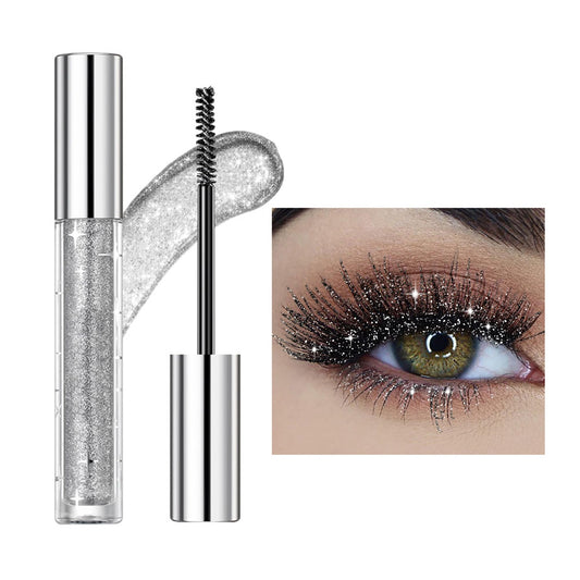 DLZZRS Colored Mascara for Eyelashes, Diamond Glitter Colorful Shiny Sparkle Waterproof Long Lasting Smudge-Proof, Lengthening Curling Volume Mascara Beauty & Personal Care DLZZRS