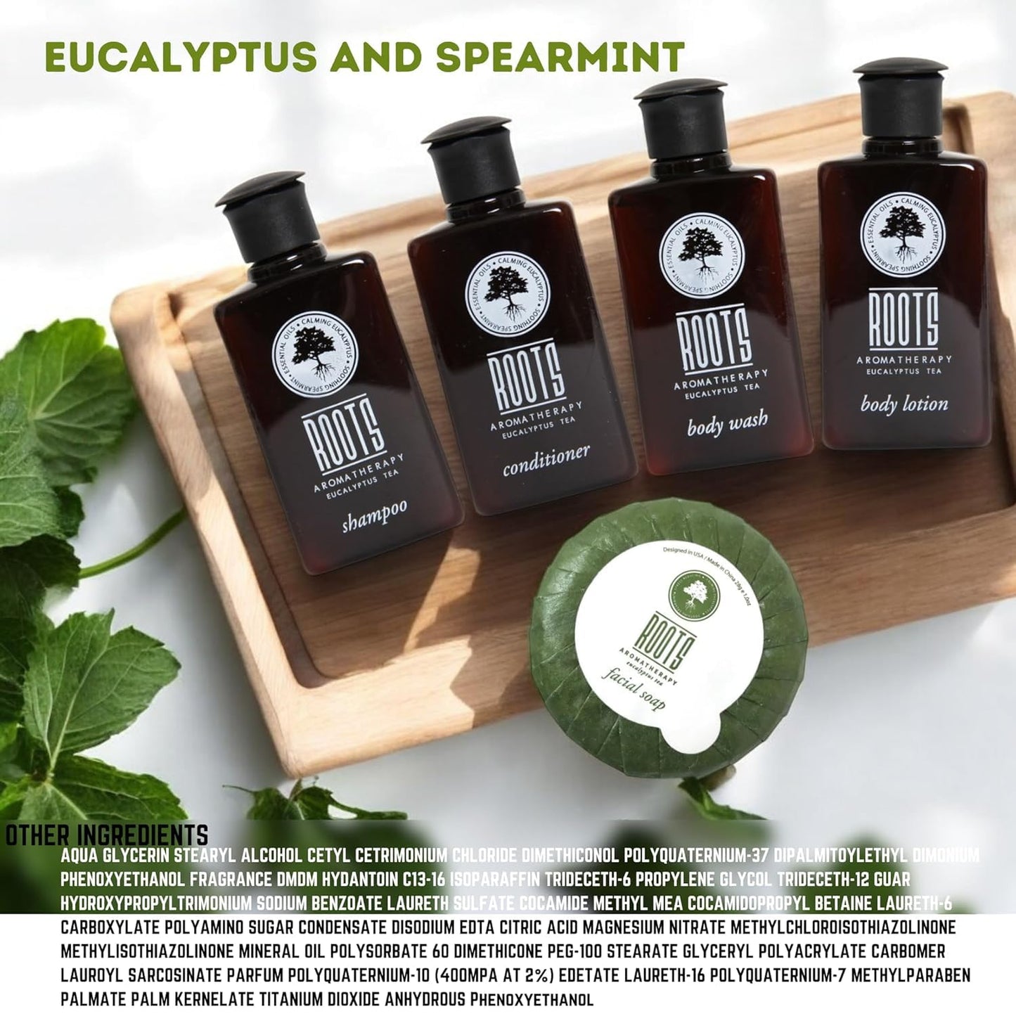 ROOTS AROMATHERAPY 150 Piece Airbnb Essentials for Hosts,Hotel Shampoo & Conditioner Supplies for Guests, Body Wash Lotion & Soap, Travel Size Beauty & Personal Care Roots Aromatherapy