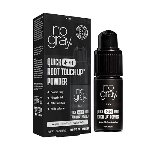No Gray Quick 4-IN-1 Root Touch Up Powder Black Beauty & Personal Care No Gray