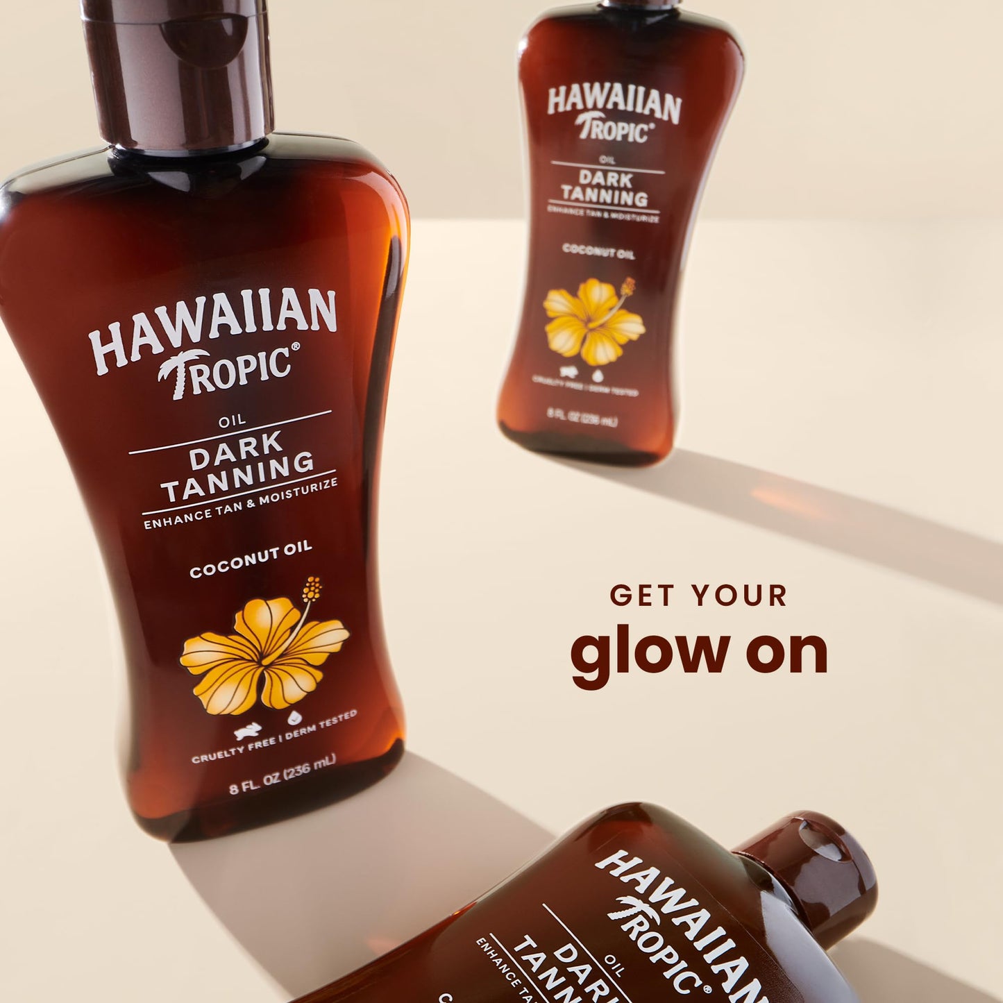 Hawaiian Tropic Dark Tanning Oil, 8Fl Oz | Moisturizing Body Oil with Cocoa Butter, Tan Enhancer, 8Fl Oz each Twin Pack Beauty & Personal Care Hawaiian Tropic