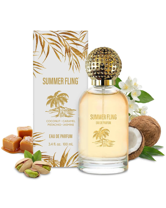 PB ParfumsBelcam Summer Fling Eau de Parfum for Women - Warm Beachy Gourmand Perfume with Pistachio, Coconut, Salted Caramel & Jasmine - Soft Beauty & Personal Care PB ParfumsBelcam