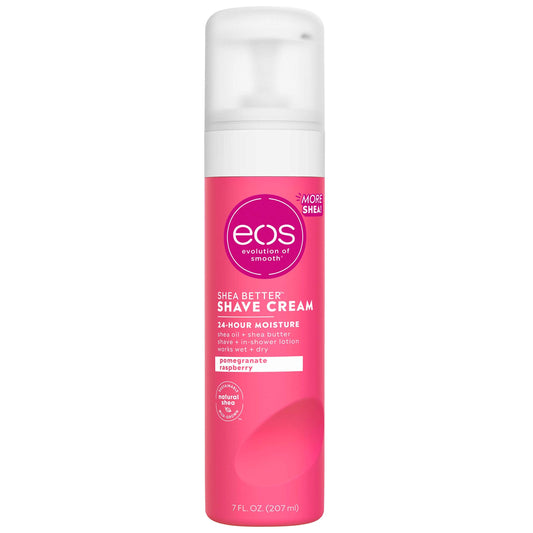 eos Shea Better Shaving Cream for Women - Pomegranate Raspberry - Shave Cream, Skin Care and Lotion with Shea Butter and Aloe - 24 Hour Hydration - 7 Beauty and Personal Care eos