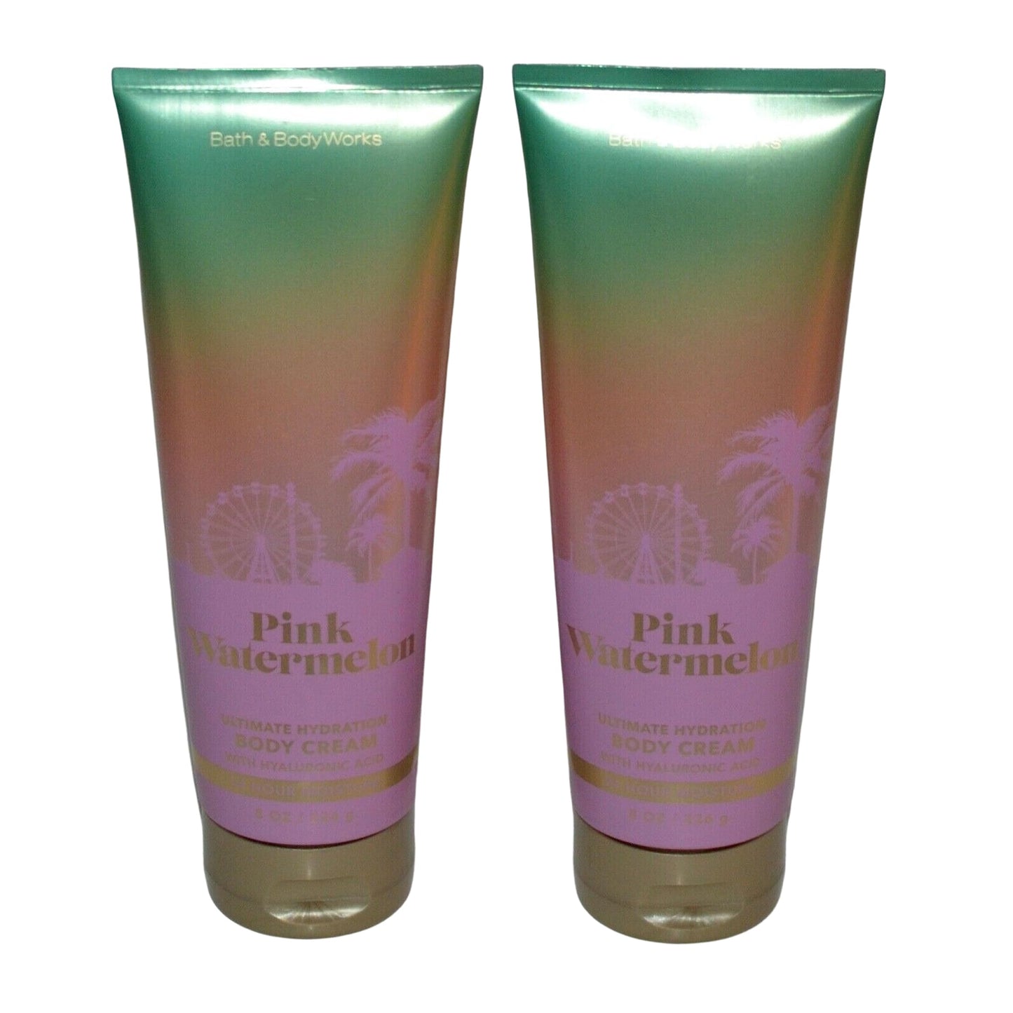Bath & Body Works Ultimate Hydration Body Cream Pack of 2 (Pink Watermelon) Beauty & Personal Care Bath & Body Works