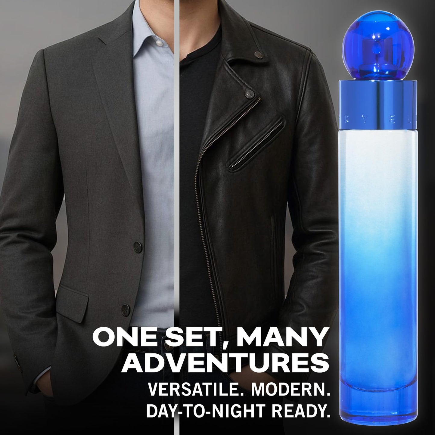 360 Very Blue by Perry Ellis for Men - 3 Pc Gift Set 3.4oz EDT Spray, 0.25oz EDT Spray, 3oz Shower Gel Beauty & Personal Care Perry Ellis