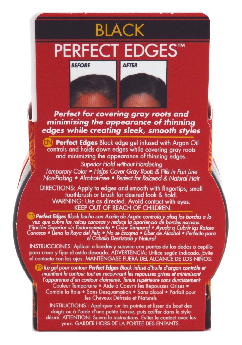 Creme Of Nature Argan Oil Perfect Edges Black 2.25 Ounce (3 Pack) Beauty & Personal Care Creme of Nature