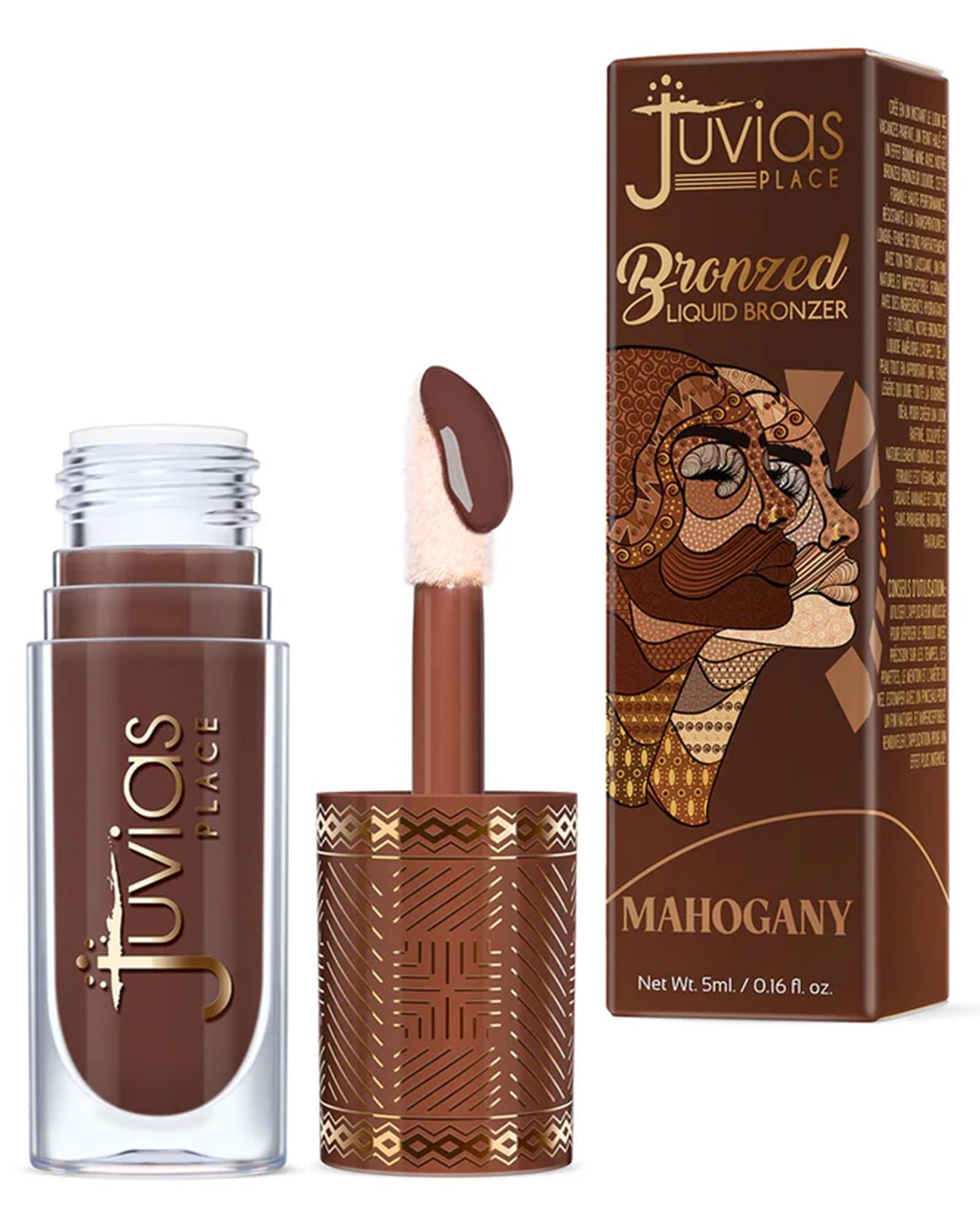 Juvia’s Place Bronzed Liquid Bronzer - Mahogany - Liquid Bronzer for Face with Silky Blendable Texture - Buildable Coverage for Natural Contour Beauty & Personal Care Juvia's Place