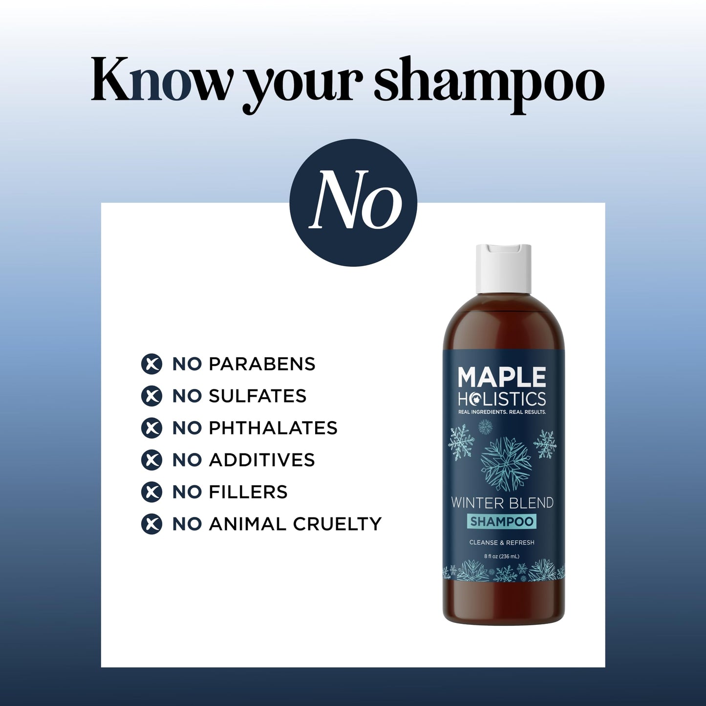 Sulfate Free Hard Water Shampoo - Deep Clarifying Shampoo for Build Up of Product and Minerals with Five Cleansing Mint Essential Oils Beauty & Personal Care Maple Holistics