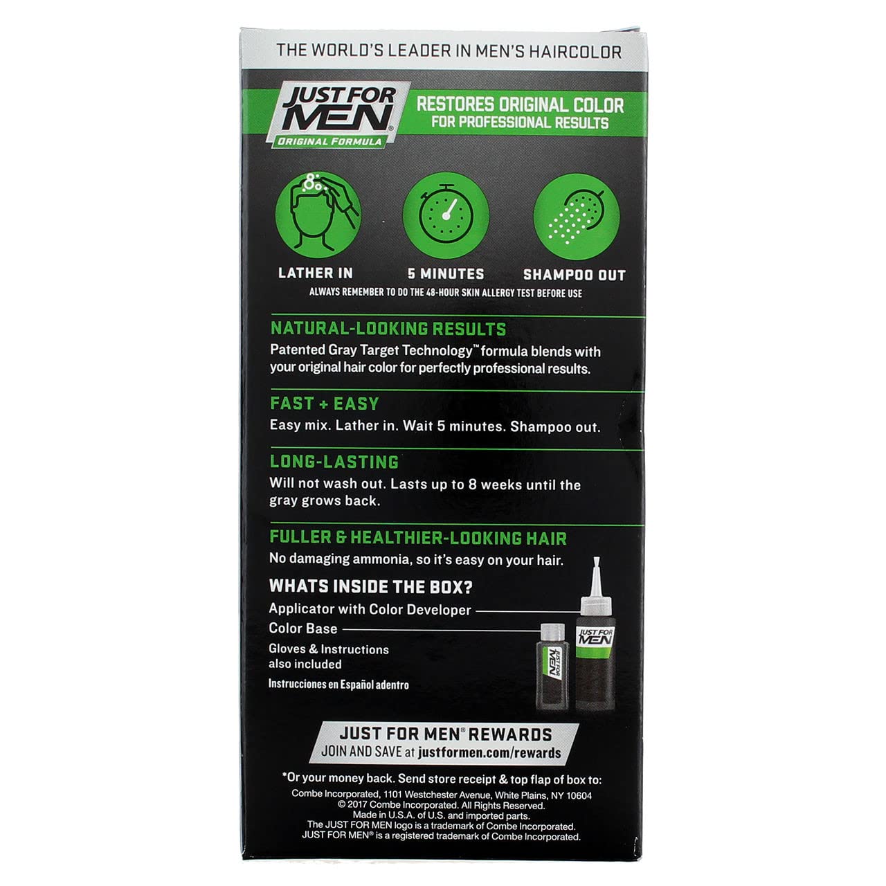 JUST FOR MEN Hair Color H-40 Medium Dark-Brown 1 ea (Pack of 10) Beauty & Personal Care Just for Men