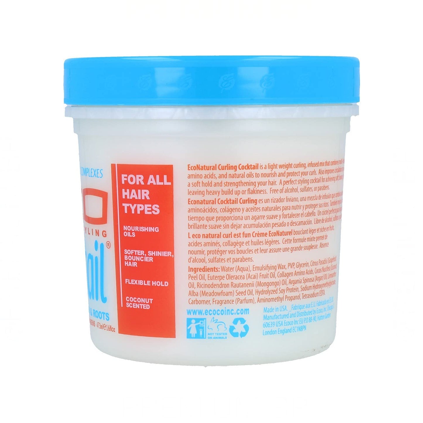 Nvey Eco Cocktail Super Fruit Curl Complex Styling Creme, 16 oz (ECSCTL1606J) Beauty & Personal Care Eco Style
