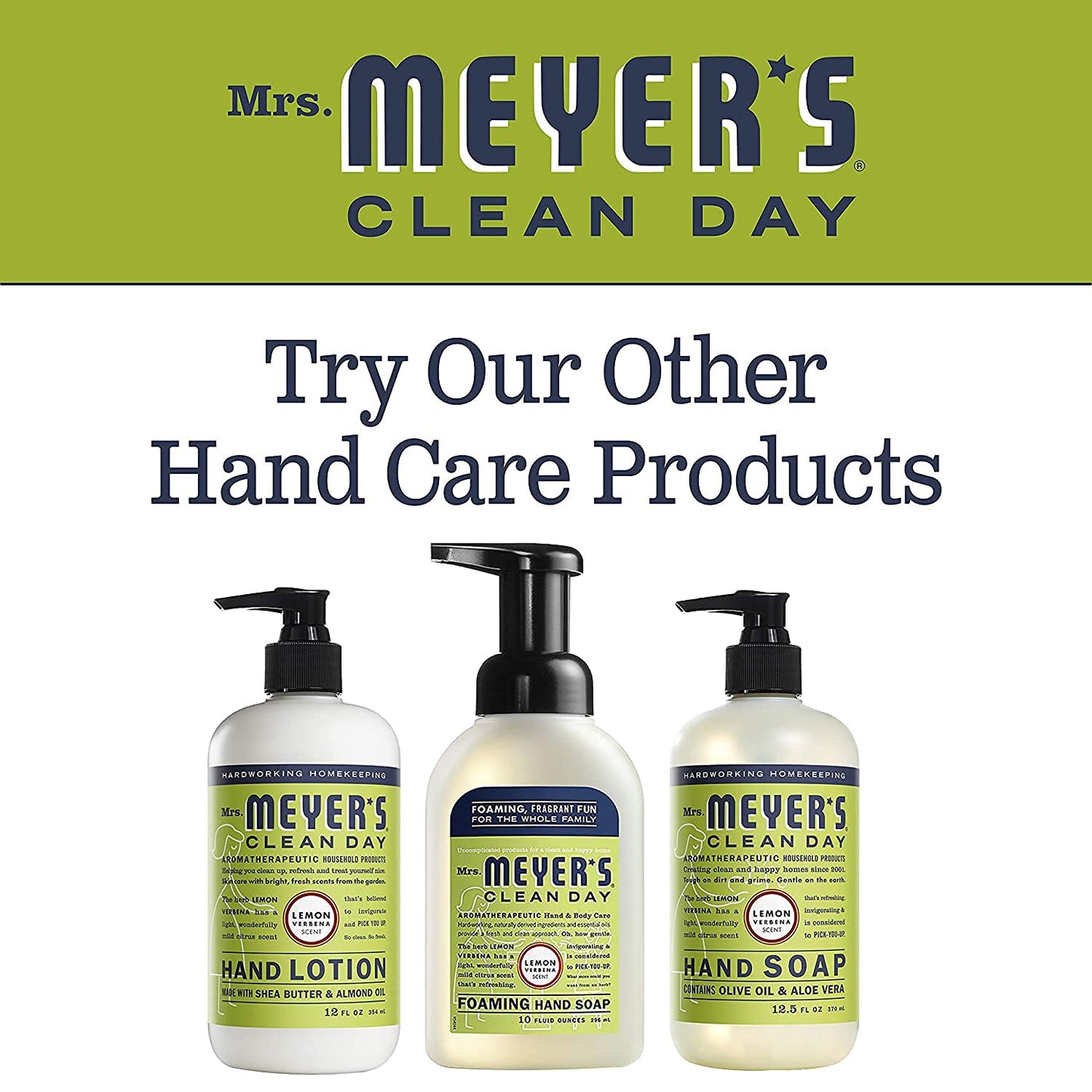 Mrs. Meyer's Lemon Verbena Liquid Hand Soap, Cruelty-Free and Hand Wash Formula Made with Essential Oils,16 oz. (Pack of 2) Beauty & Personal Care Mrs. MEYER'S