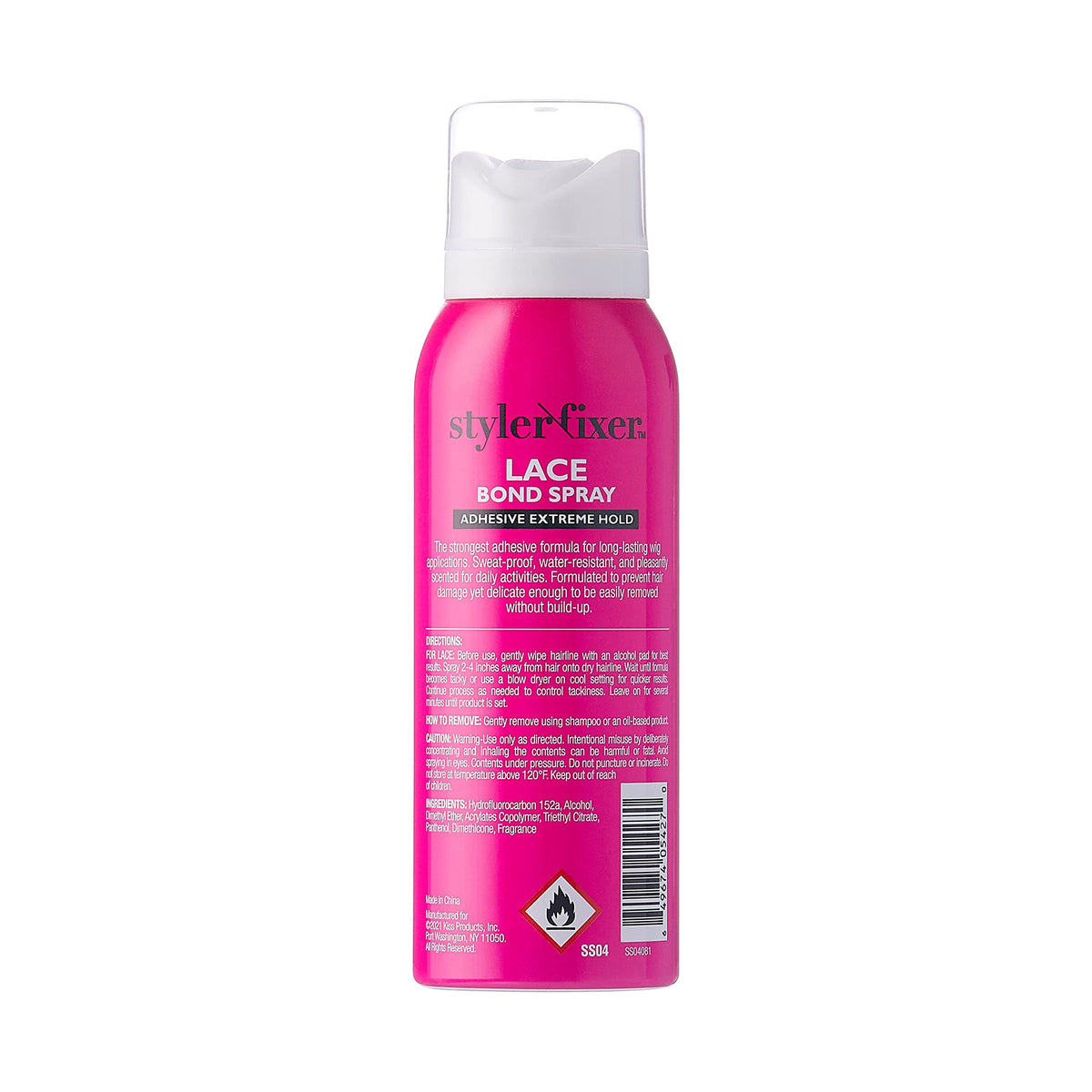 Red by Kiss Hair Glue Spray for Lace Front Wigs, 2oz, Extreme Hold, Water-Resistant, Sweat-Proof, Delicate Removal Beauty & Personal Care Red by Kiss