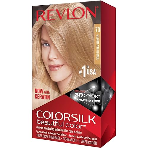 Revlon ColorSilk Hair Color 70 Medium Ash Blonde 1 Each (Pack of 2) Beauty & Personal Care REVLON