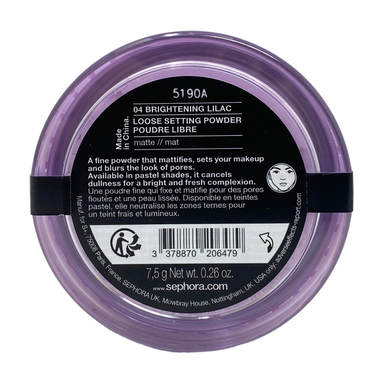 SEPHORA COLLECTION Blur It Loose Setting Powder - 04 Brightening Lilac