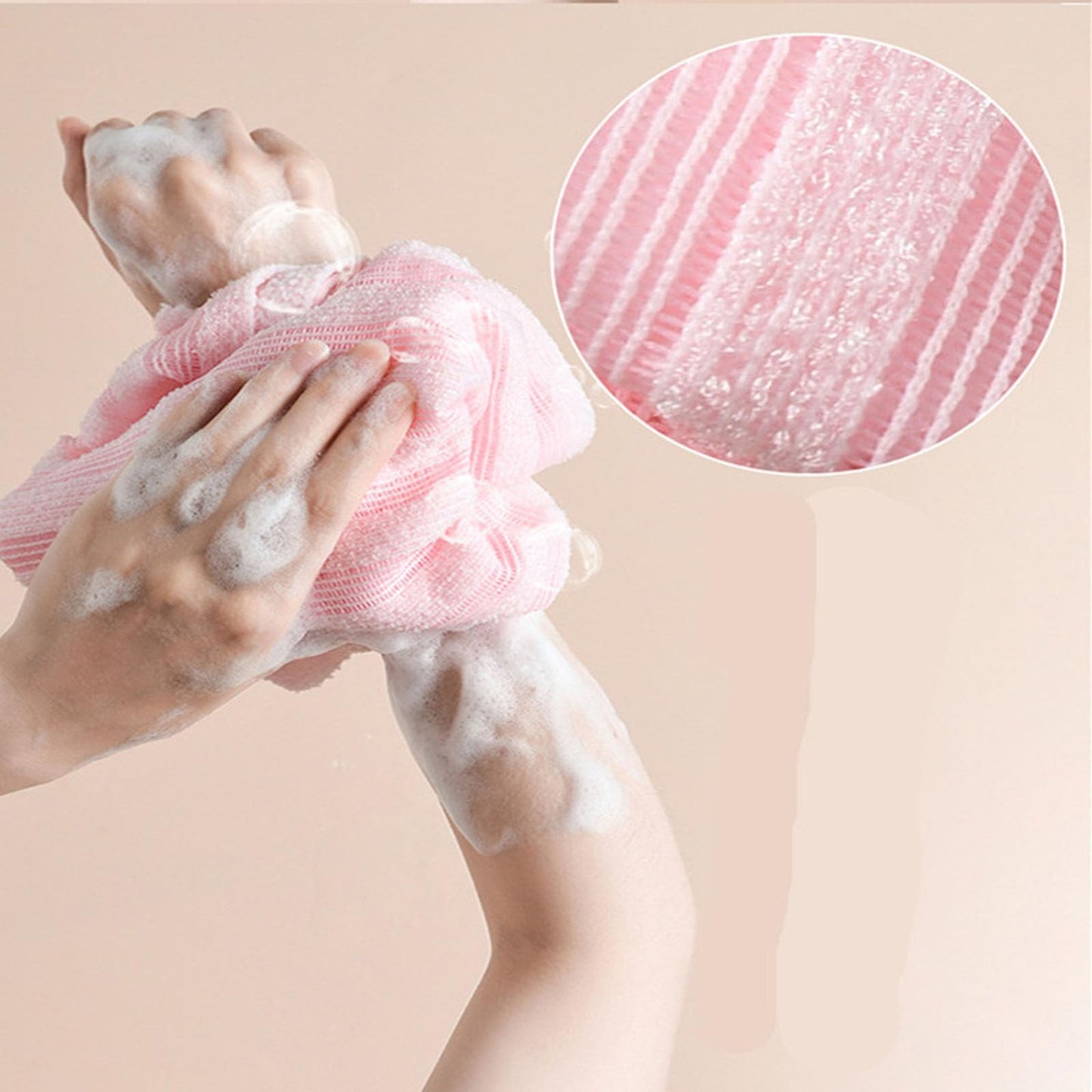 seaplenn 4PCS Exfoliating Shower Towel, Back Exfoliator Towel, Back Scrubber for Shower, Travel Friendly and Quick Drying, for Men and Women Beauty and Personal Care seaplenn