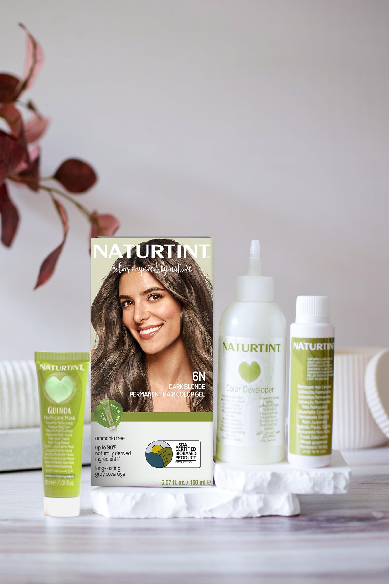 Naturtint 6N Dark Blonde Permanent Hair Color (Pack of 6), Ammonia Free, Vegan, Cruelty Free, up to 100% Gray Coverage, Long Lasting Results Beauty & Personal Care Naturtint