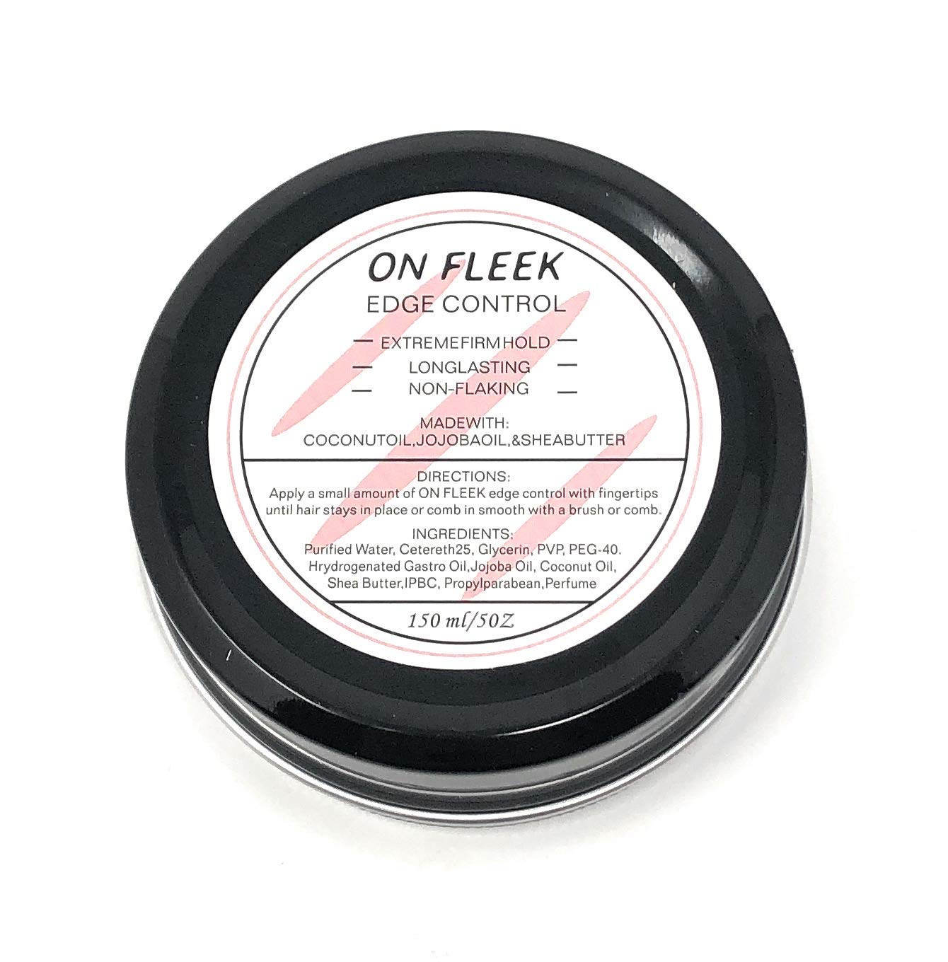ON FLEEK Edge Control Extreme Firm Hold Professional Edge Control for Relaxed and Natural Hair, Made with Coconut Oil, Jojoba Oil, Shea Butter, 5 Beauty & Personal Care ON FLEEK