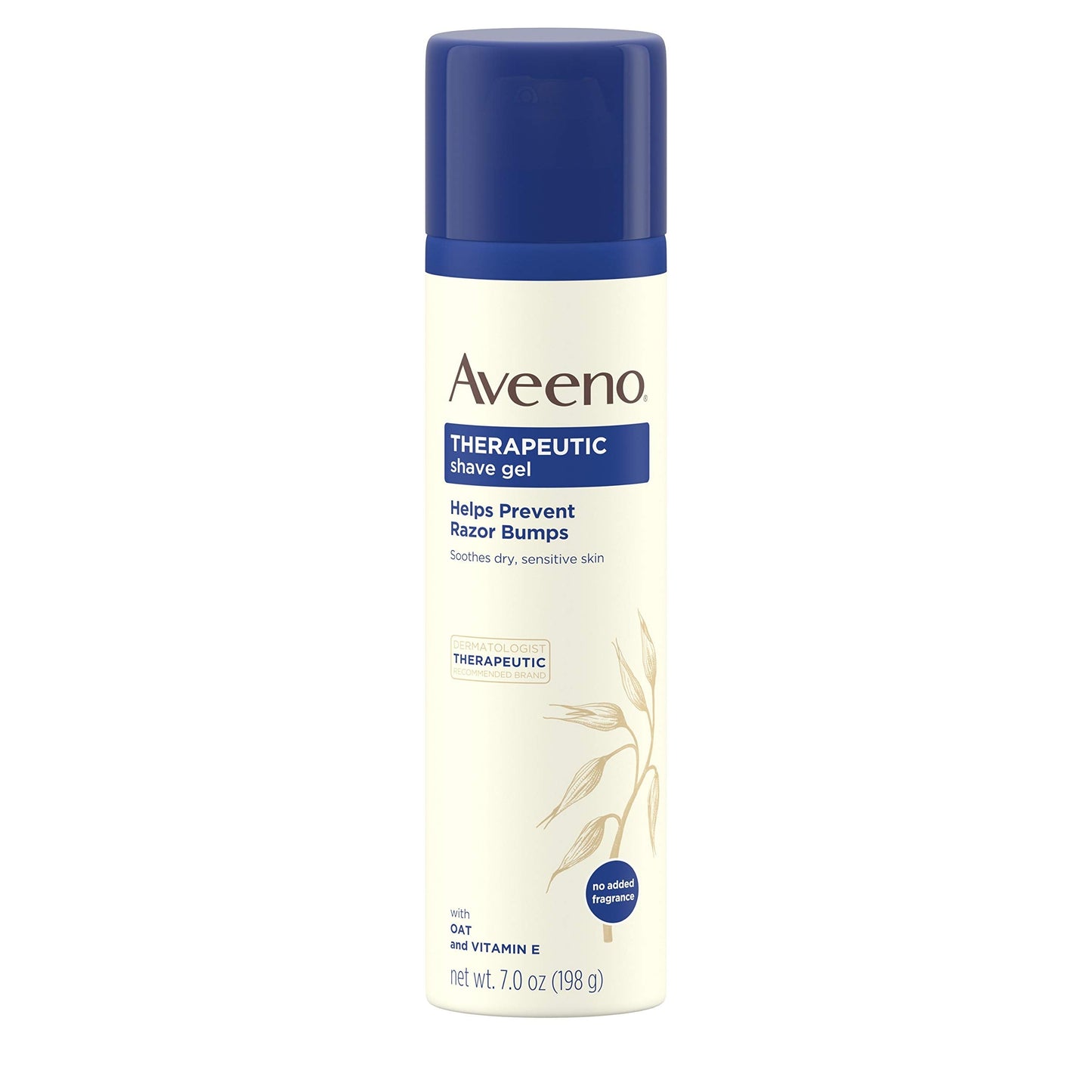 Aveeno Therapeutic Shave Gel with Oat & Vitamin E | Prevents Razor Bumps, Soothes Dry Sensitive Skin | Fragrance-Free, 7 oz Beauty & Personal Care Aveeno