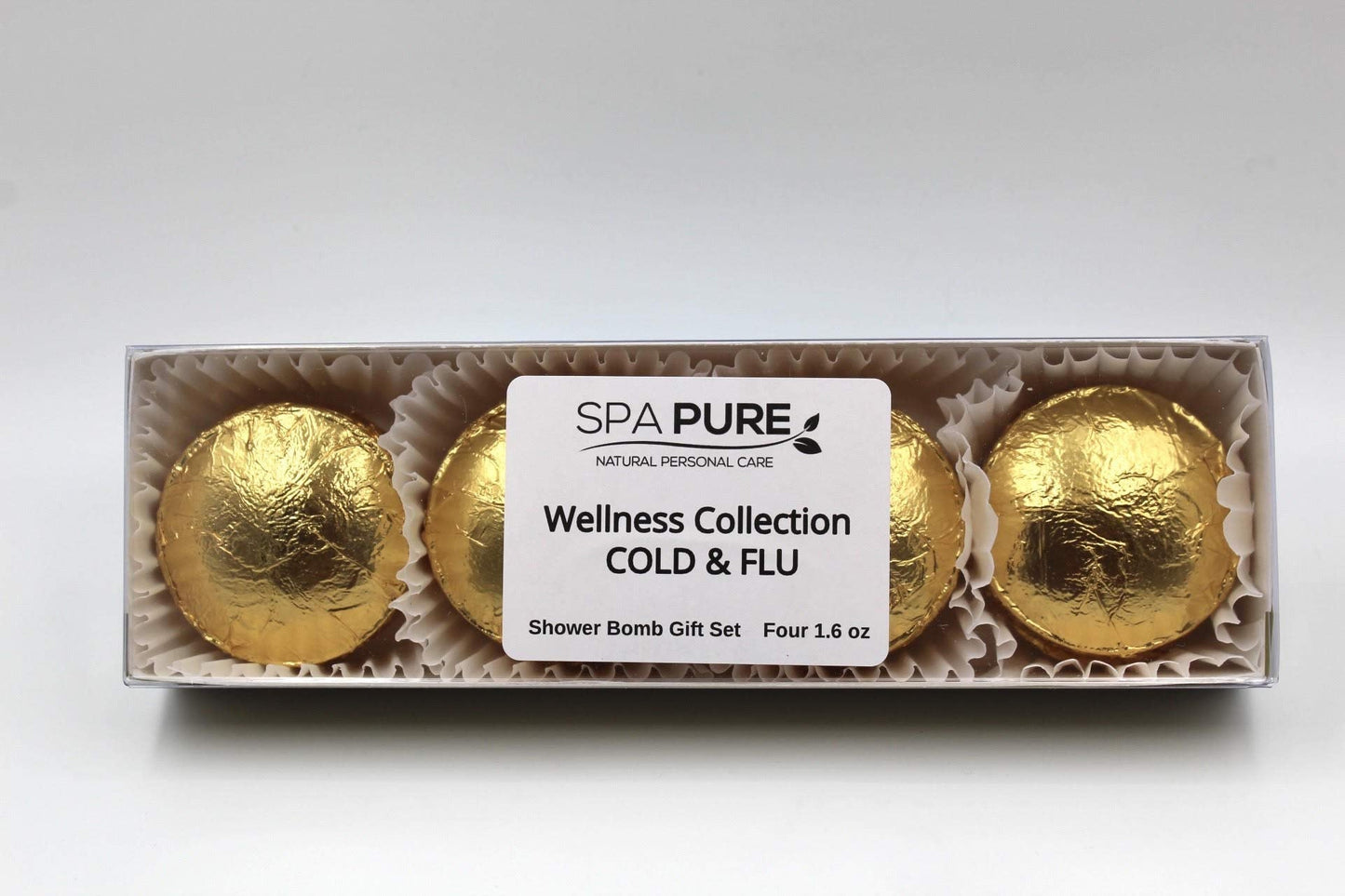 SPAPURE Wellness Collection EUCALYPTUS/LEMON MENTHOL - Vick's Burst (4-pack) Aromatherapy Fizzing Shower Bombs by Spa Pure Naturals Beauty & Personal Care Spa Pure
