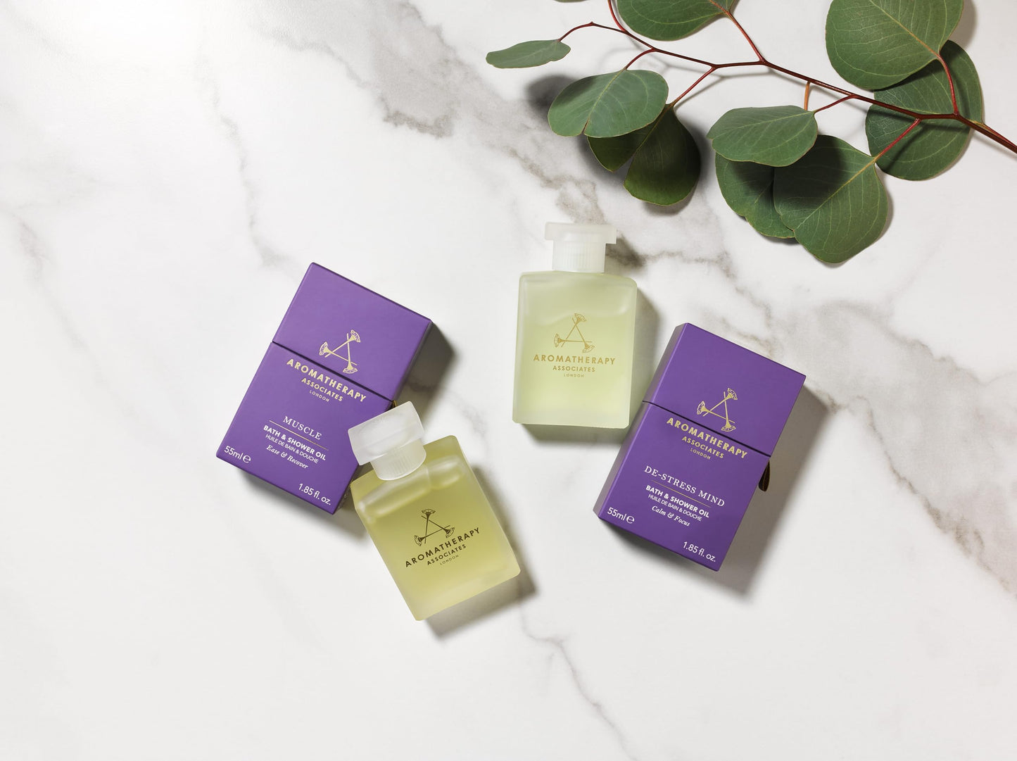 Aromatherapy Associates De-Stress Muscle Bath and Shower Oil, Natural Body Oil for Deep Relaxation and Comfort, Hydrating Body Made with 3 Essential Beauty and Personal Care Aromatherapy Associates