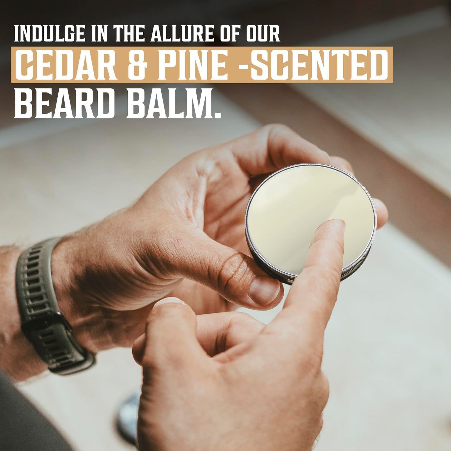 Viking Revolution Cedar & Pine Beard Balm - Butter with Argan Oil, Softener & Moisturizer for Men - Wax for Beards (2oz, 1 Pack) Beauty & Personal Care Viking Revolution