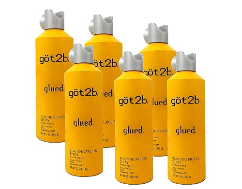 (6Pack) [GOT 2B] GLUED BLASTING FREEZE SPRAY SCREAMING HOLD FOR HAIR 12OZ Beauty & Personal Care Got2B