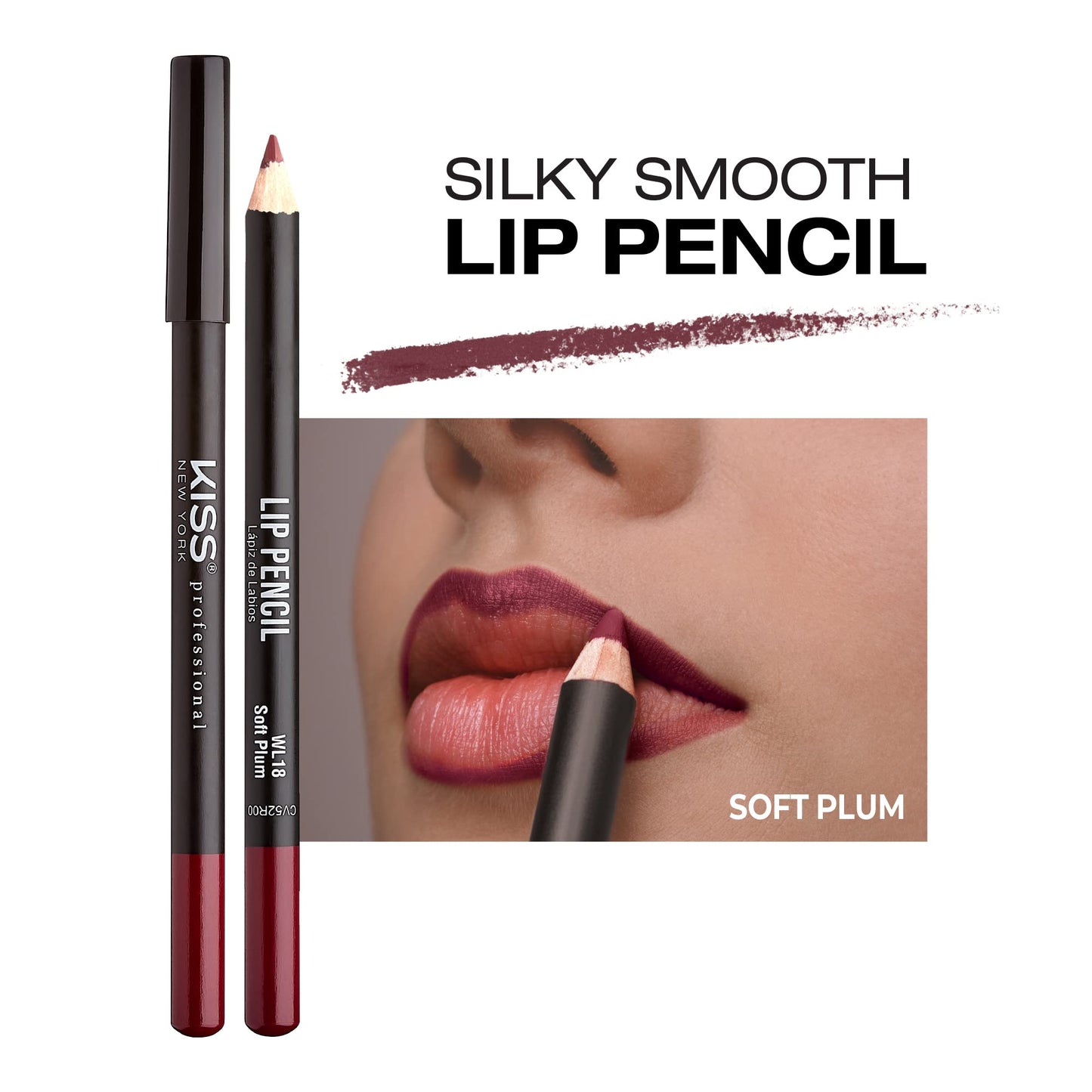 Kiss New York Professional Slim Long-Wear Lip Liner Pencil, Matte Finish Beauty & Personal Care Kiss
