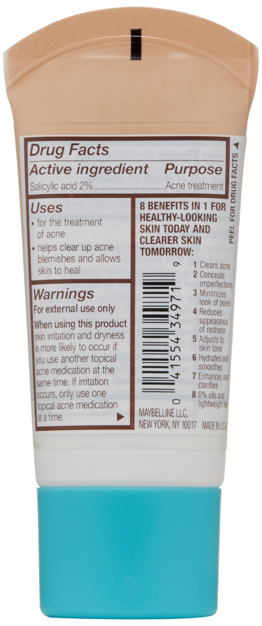 Maybelline Dream Pure BB Cream, Medium/Deep, 1 fl. oz. (Packaging May Vary)
