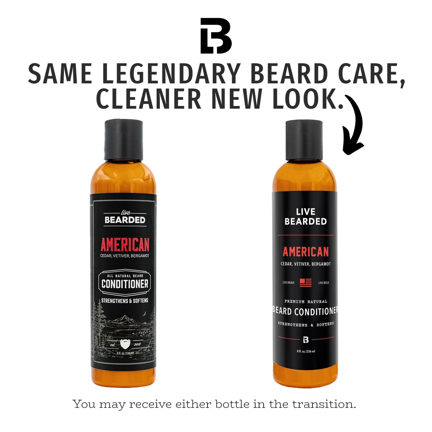 Live Bearded® Beard Conditioner, American Scent, 8 fl oz Beauty and Personal Care Live Bearded