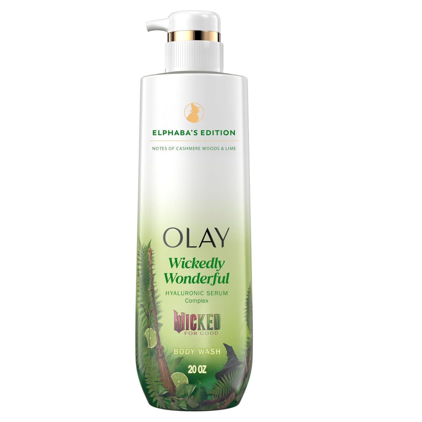 Olay Body Wash for Women, Wickedly Wonderful Elphaba’s Edition, Intensely Hydrating & Renewing, Pro-Hyaluronic Acid Serum with Vitamin B3, For All Beauty & Personal Care Olay
