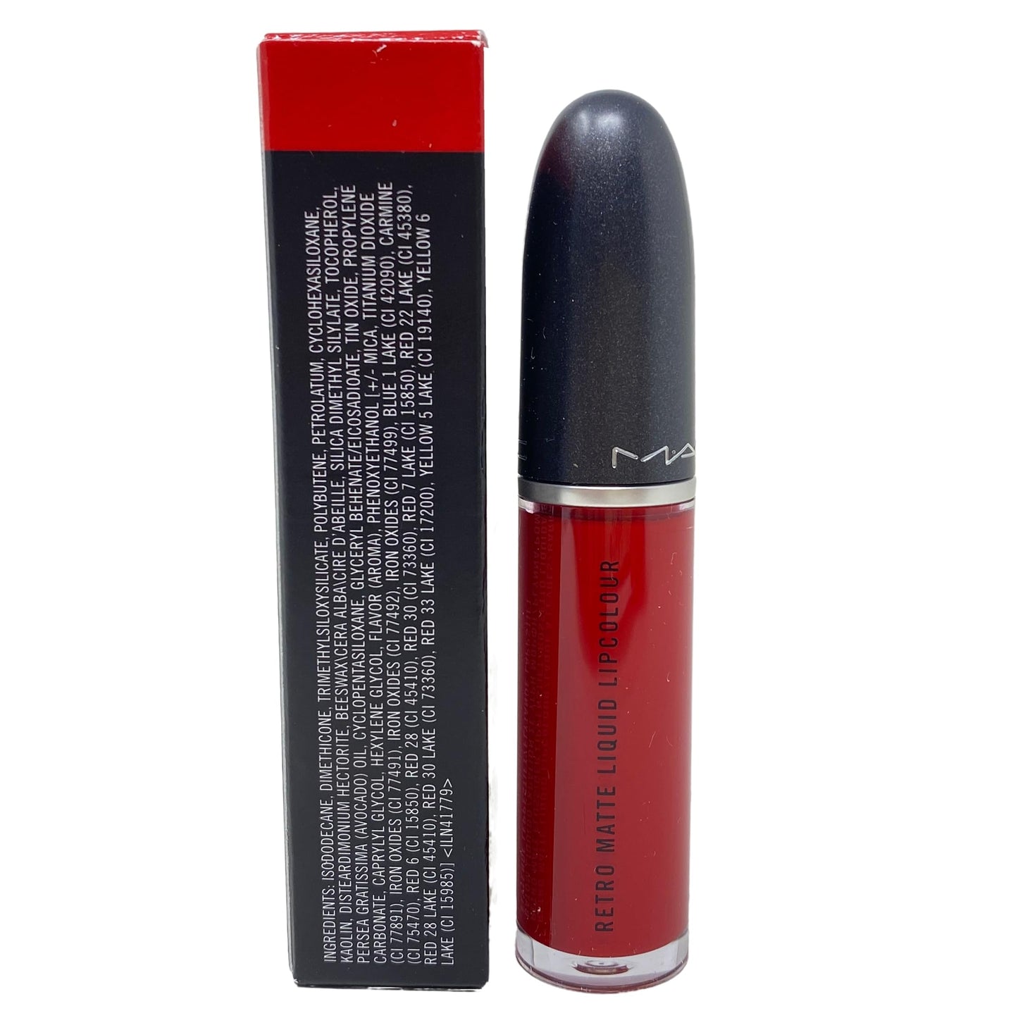 MAC Cosmetics Retro Matte Liquid Lipcolour - 105 Feels So Grand (Deep true red) .17 oz / 5 ml Beauty & Personal Care MAC