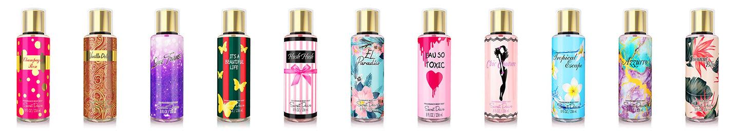 Secret Desire Luxury Fragrance Body Mist (hush hush) Beauty & Personal Care Secret Desire